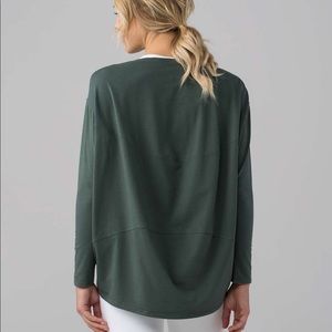 Lululemon | Back In Action Long Sleeve Sage Green